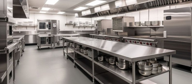 Stainless Steel Kitchen Equipment Banner service